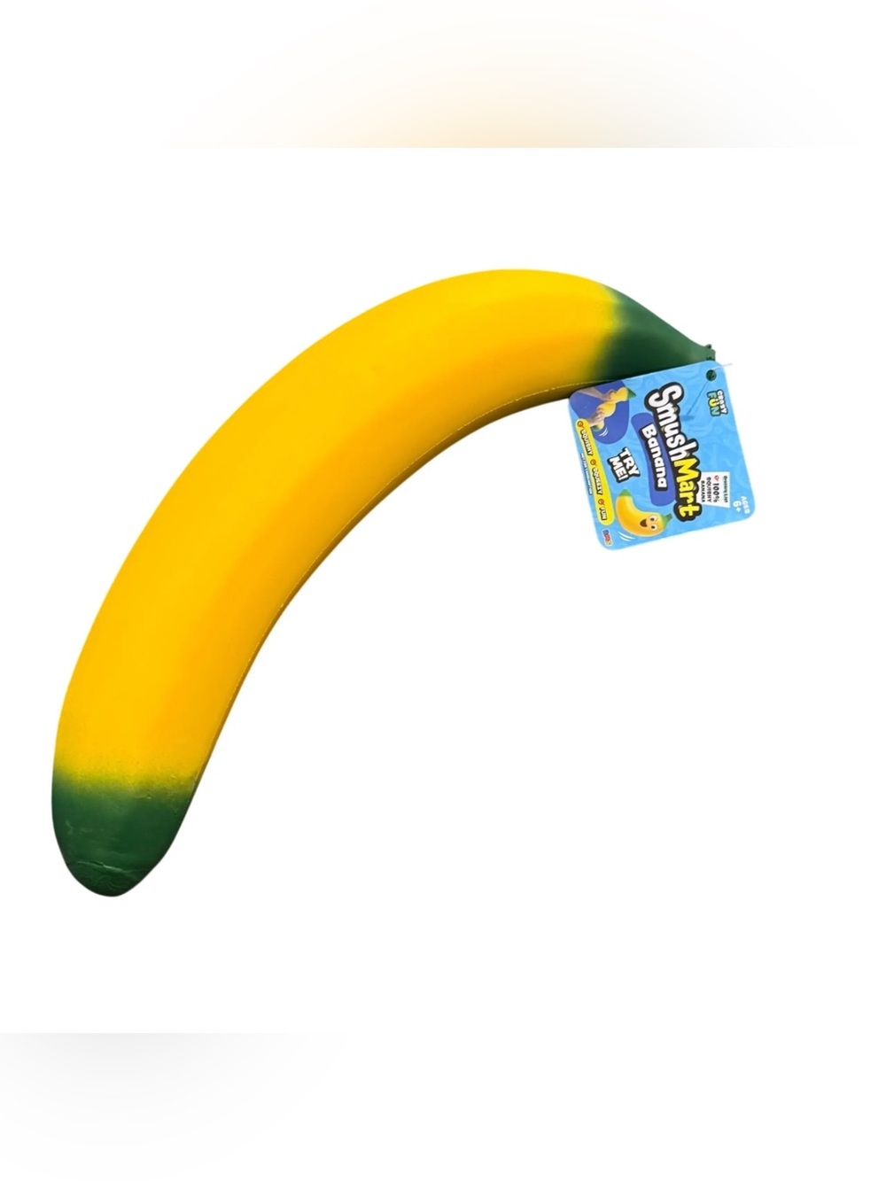 RMS (CRAZY FUN) SmushMart Squishy Banana Large Squeeze Sensory Toy Stress Relief